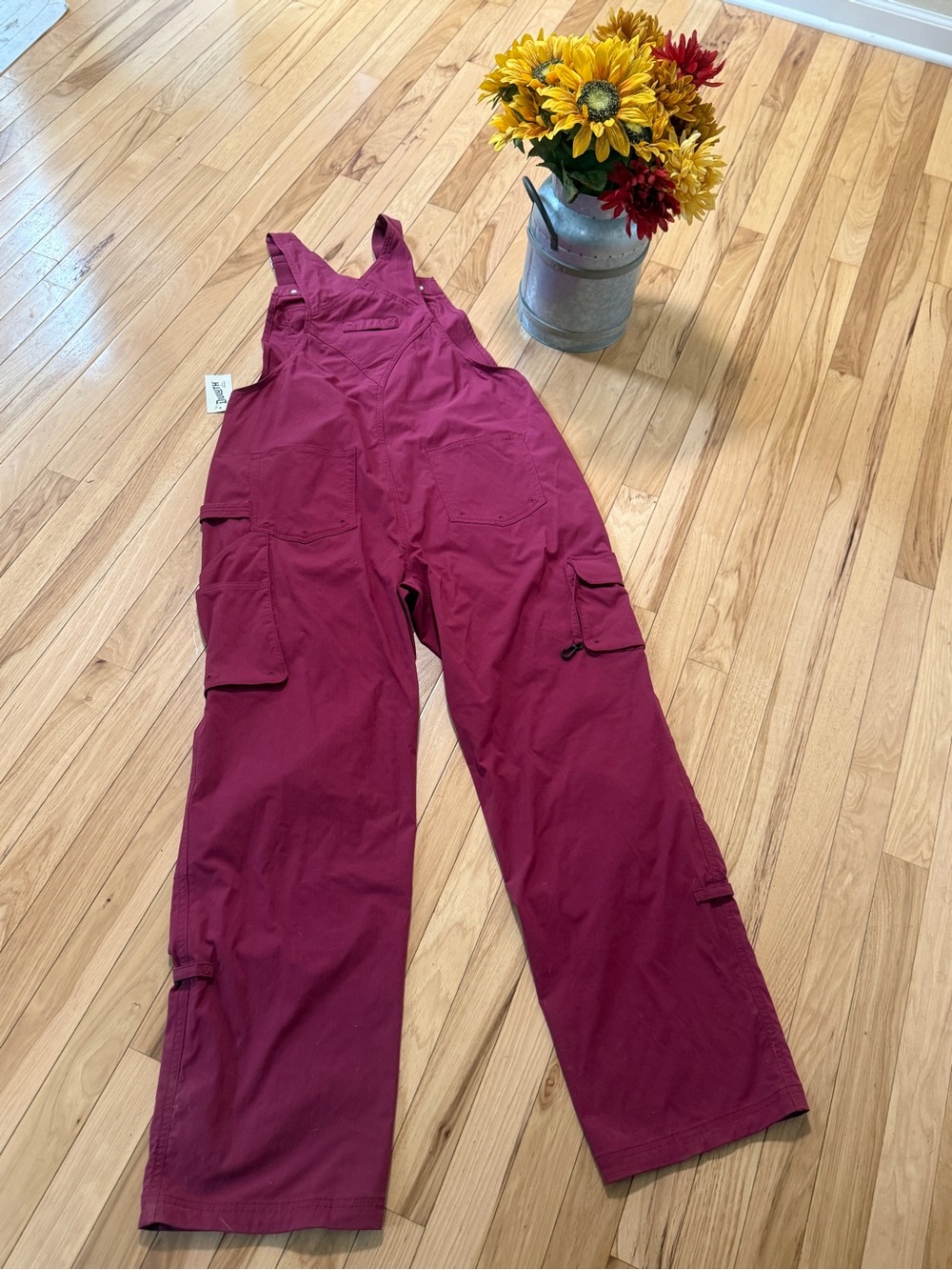 🌻Duluth Trading Co Burgundy Utility Cargo Overalls - Picture 10 of 10